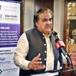 Federal Secretary Board of Investment Rahim Hayat Qureshi addressing at workshop on "Modernised Inspection Regime (MIR)"