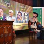 President Asif Ali Zardari addressing during Professor Waris Mir Memorial Seminar at Alhamra
