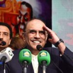 President Asif Ali Zardari addressing during Professor Waris Mir Memorial Seminar at Alhamra