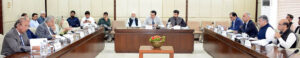 Senator Muhammad Tallal Badar, chairman senate standing committee on privatization presiding over a meeting of the committee at Parliament House