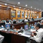 Chief Minister Gilgit-Baltistan Haji Gulbar Khan presiding over the cabinet meeting at CM Secretariat