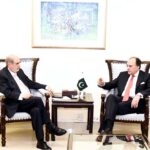 Federal Minister for Finance & Revenue Senator Muhammad Aurangzeb in a meeting with the Chairman Nestle Pakistan and Ex-President Farmers Association of Pakistan