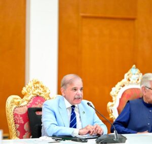 Prime Minister Muhammad Shehbaz Sharif in delegation level talks with the President of Tajikistan H.E. Mr Emomali Rahmon in Qasr-e-Millat.