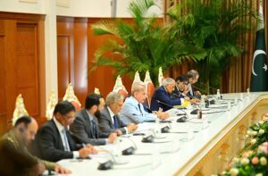 Prime Minister Muhammad Shehbaz Sharif in delegation level talks with the President of Tajikistan H.E. Mr Emomali Rahmon in Qasr-e-Millat.