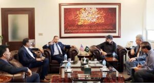 Mr. Phil Ramos, Deputy Speaker New York State Assembly, USA calls on Federal Minister for Overseas Pakistanis and Human Resources Development Chaudhry Salik Hussain.