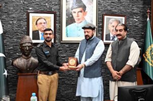 Chief Minister Gilgit-Baltistan Haji Gulbar Khan address to the Under Training SP's of National Police Academy during their visit to Gilgit-Baltstan.