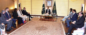 Chairman Senate, Syed Yusuf Raza Gilani in a meeting with German Parliamentary delegation headed by Friedrich Ebert Stiftung (FES) at Parliament House