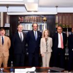 Federal Minister for Finance and Revenue Senator Muhammad Aurangzeb in a meeting with the delegation from British International Investment (BII) Board
