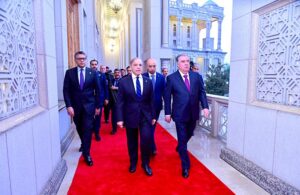 Prime Minister Muhammad Shehbaz Sharif visits the Navruz Palace.