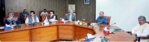 Federal Minister for Communications, Abdul Aleem Khan presiding over a high level meeting of NHA