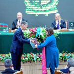 President of Azerbaijan H.E. Mr Ilham Aliyev and Prime Minister of Pakistan H.E. Muhammad Shehbaz Sharif witnesses the signing of MoUs and Agreements in various sectors between Pakistan and Azerbaijan