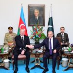 President of Azerbaijan H.E. Ilham Aliyev and Prime Minister of Pakistan H.E Muhammad Shehbaz Sharif meeting