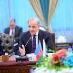 Prime Minister of Pakistan H.E. Muhammad Shehbaz Sharif and President of Azerbaijan H.E. Ilham Aliyev leading their respective delegations during bilateral talks