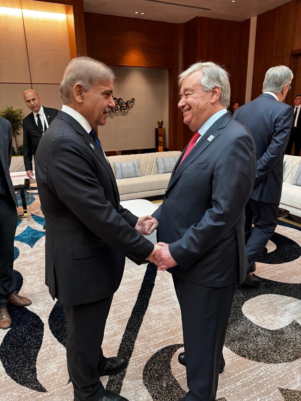 On SCO summit sidelines, PM Shehbaz interacts with world leaders