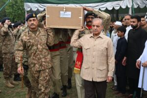PM attends funeral prayer of Shaheed Capt. Osama