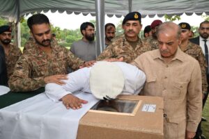 PM attends funeral prayer of Shaheed Capt. Osama