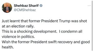 President, PM strongly condemn attack on Donald Trump during an election rally   