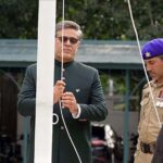 Ambassador of Pakistan to China H.E. Khalil Hashmi hoisted Pakistan flag at a ceremony held at the Embassy of Pakistan in Beijing to Celebrate Pakistan's 78th Independence Day with traditional zeal, along with Pakistani community in China