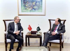 H.E. Dr. Mehmet Paçaci, Ambassador of the Republic of Türkiye called on Federal Minister for Finance and Revenue Senator Muhammad Aurangzeb at Finance Division.