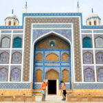 Workers diligently clean the Tomb of Mian Ghulam Shah Kalhoro, the Founder of Hyderabad, at Kalhoro Colony