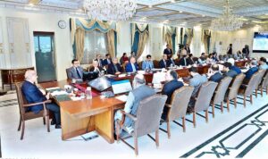 Prime Minister Muhammad Shehbaz Sharif chairs a review meeting regarding country wide anti smuggling drive.