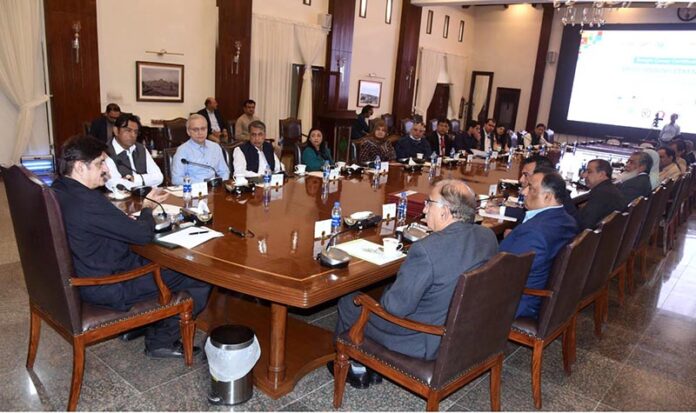 Sindh Chief Minister Syed Murad Ali Shah presides over a meeting of 10 public sector universities and Tech Valley to allocate 1000 scholarships in Google Career Certificates at CM House