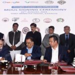 Secretary U&B Noor Ahmad Samoo, CEO Tech Valley Umar Farooq, and the vice-chancellor of the public sector university sign an MOU for allocating 1000 scholarships in Google Career Certificates. Sindh Chief Minister Syed Murad Ali Shah, Chief Secretary Asif Hyder Shah, Chairman HEC Prof. Tariq Rafi, and others witnessed the ceremony at CM House
