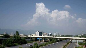A beautiful view of clouds hovering over the skies of Federal Capital.