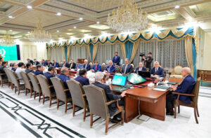 A high level delegation of leading Turkish businessmen led by Turkiye's Minister for Customs & Trade H.E. Mr Omer Bolat called on Prime Minister Muhammad Shehbaz Sharif