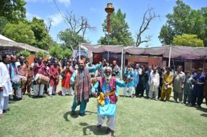 Devoted visitors enjoy a leisurely boat ride during the 281st Urs celebrations at the shrine of Hazrat Shah Abdul Latif Bhitai with devotion and festive spirit.
