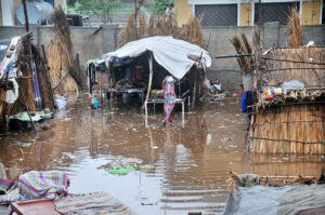 A view of the damage General Bus Stand Road during monsoon rain may cause any mishap and needs the attention of concerned authorities.