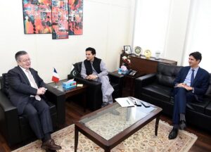 Minister of State for Finance & Revenue Mr. Ali Pervaiz Malik was called on by the Ambassador of France to Pakistan Mr. Nicolas Galey.