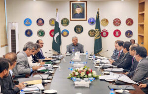 Federal Minister for Interior Mohsin Naqvi chairing the meeting of Special Committee for INGOs