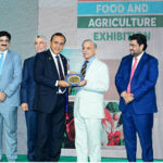 Prime Minister Muhammad Shehbaz Sharif presenting awards to the best performing exporters of the Food and Agriculture sector at the 2nd International Food & Agriculture Exhibition