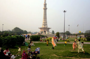 A lively day out as families visit and enjoy Greater Iqbal Park.