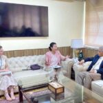 Ms. Coco Ushiyama, Representative and Country Director for WFP Pakistan called on Federal Minister for National Food Security and Research, Rana Tanveer Hussain