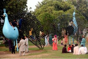 A lively day out as families visit and enjoy Greater Iqbal Park.