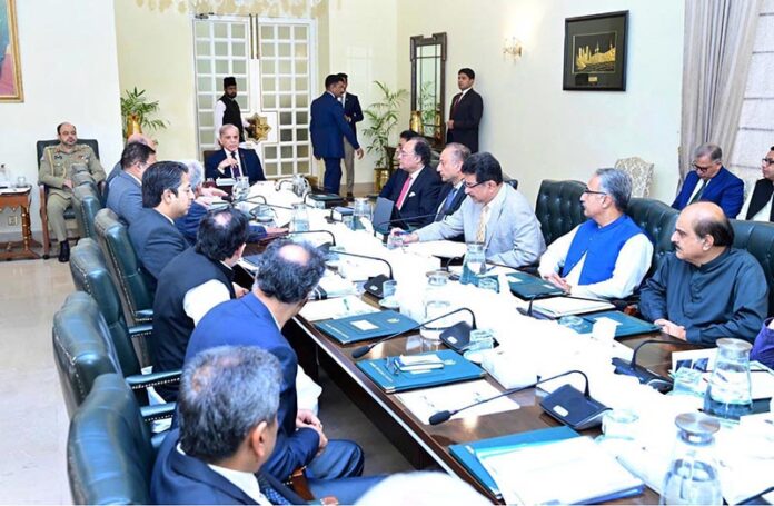 Prime Minister Muhammad Shehbaz Sharif chairs a meeting regarding development of gemstone sector