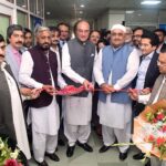 Federal Finance Minister Senator Muhammad Aurangzeb is inaugurating the Central Secretariat of the Tajir Dost Scheme in Lahore. Minister of State Mr. Ali Pervez Malik is also present