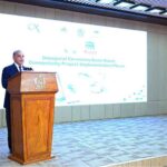 Prime Minister Muhammad Shehbaz Sharif addressing the inaugural ceremony of Buna-Raast Connectivity Project Implementation Phase