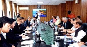 A KOPIA delegation, led by the Ambassador of the Republic of Korea to Pakistan, Park Ki Jun, met with Federal Minister for National Food Security and Research, Rana Tanveer Hussain.