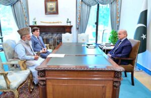 Chairman Islamic Ideology Council Dr. Allama Raghib Naeemi calls on Prime Minister Muhammad Shehbaz Sharif.