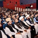 Prime Minister Muhammad Shehbaz Sharif addressing the National Ulema & Mashaikh Conference