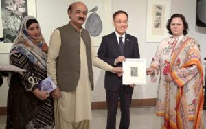 Ambassador of the Republic of Korea Park Ki Jun inaugurations an art exhibition, Matrix of Life: Impressions and Iterations by IRAM WANI at Pakistan National Council of the Arts.