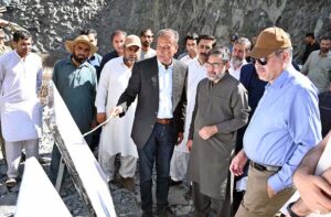 Project Director of the 16 MW Power Project briefs Chief Secretary Gilgit-Baltistan Abrar Ahmad Mirza during his visit to the Nalter 14, 16, and 18 MW power houses, inspecting landslide areas and addressing power crises in GB.