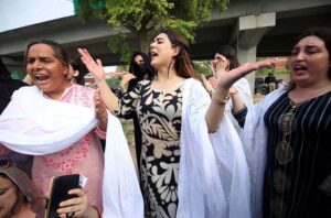 Transgenders protesting for their rights at Assembly Chowk