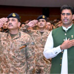 To honour Olympian Arshad Nadeem’s historic achievement, Chief of Army Staff (COAS) General Syed Asim Munir, NI (M) hosted a ceremony at Army Auditorium GHQ. The event was attended by sports teams and legendary olympians including 1984 Olympic and National Hockey Teams, National Cricket Team, Street Football Team, Army Polo Team, Visually Impaired Cricket and Women Goal Ball Teams, Medal Winners of Common Wealth, SAF and Asian Games and participants of Paris Olympics 2024. Notable legends included Jehangir Khan, Isalah Ud Din, Shahbaz Senior, Sohail Abbas, Muhammad Asif and Aisam-ul-Haq. The event was also attended by Arshad Nadeem’s close relatives, associates and coaches