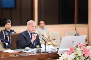Prime Minister Muhammad Shehbaz Sharif chairs a meeting of the Federal Cabinet.