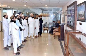 Students of Aldareya Academy Islamabad visiting Senate Museum at Parliament House.