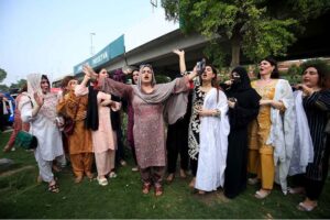 Transgenders protesting for their rights at Assembly Chowk